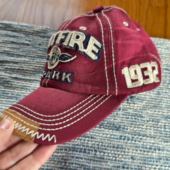 Spitfire Spark Hat Cap, Fade Red, Embroidered, American Motor history 1932 NEW - Picture 3 of 10